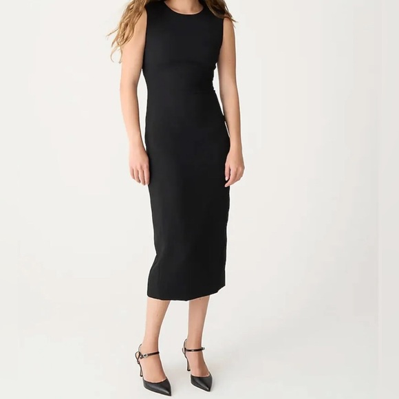 J. Crew Dresses & Skirts - J. Crew Women’s Sleeveless sheath dress in drapey crepe (Green)
